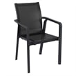 Compamia Pacific Sling Arm Chair in Black