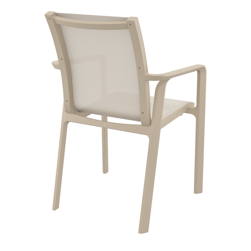 Compamia Pacific Sling Arm Chair in Taupe