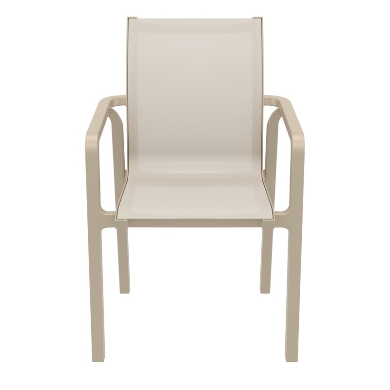 Compamia Pacific Sling Arm Chair in Taupe