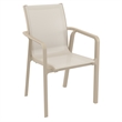 Compamia Pacific Sling Arm Chair in Taupe