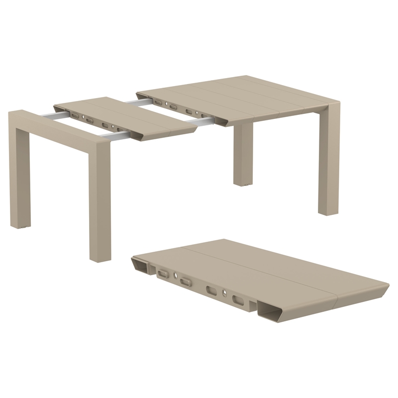 Compamia Pacific 5 Piece Sling Dining set in Taupe