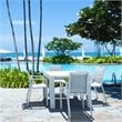 Compamia Pacific 5 Piece Sling Dining set in White