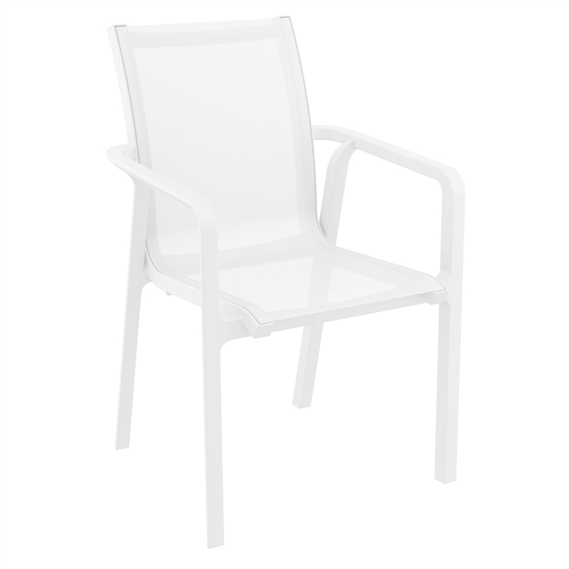 Compamia Pacific 5 Piece Sling Dining set in White