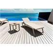 Compamia Pacific Sling Chaise Lounge Taupe Beige Finish Set of 2