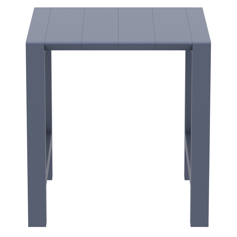 Compamia Vegas 39 inch to 55 inch Extendable Bar Table Dark Gray
