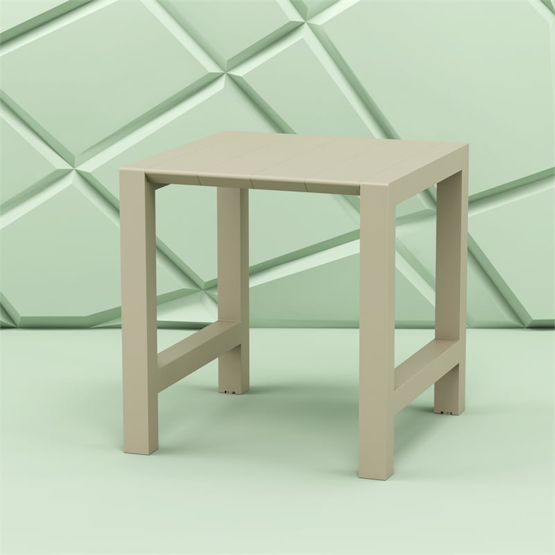 Vegas 39 inch to 55 inch Extendable Bar Table Taupe Beige