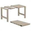 Vegas 39 inch to 55 inch Extendable Bar Table Taupe Beige
