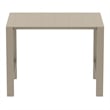 Vegas 39 inch to 55 inch Extendable Bar Table Taupe Beige