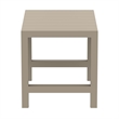 Vegas 39 inch to 55 inch Extendable Bar Table Taupe Beige
