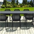 Air XL Extension 9 Piece Dining Set in Black