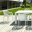 Air XL Extension 9 Piece Dining Set in White