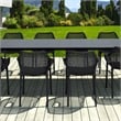 Air XL Extension 11 Piece Dining Set in Black