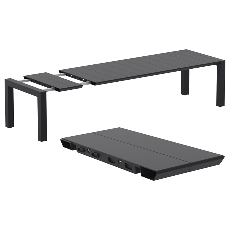 Air XL Extension 11 Piece Dining Set in Black