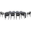 Air XL Extension 11 Piece Dining Set in Black