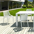 Air Extension 9 Piece Dining Set in White