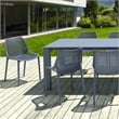 Air Extension 11 Piece Dining Set in Dark Gray