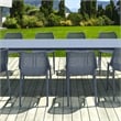 Air Extension 11 Piece Dining Set in Dark Gray