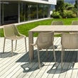 Air Extension 11 Piece Dining Set in Taupe