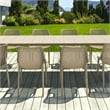 Air Extension 11 Piece Dining Set in Taupe