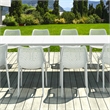Air Extension 11 Piece Dining Set in White