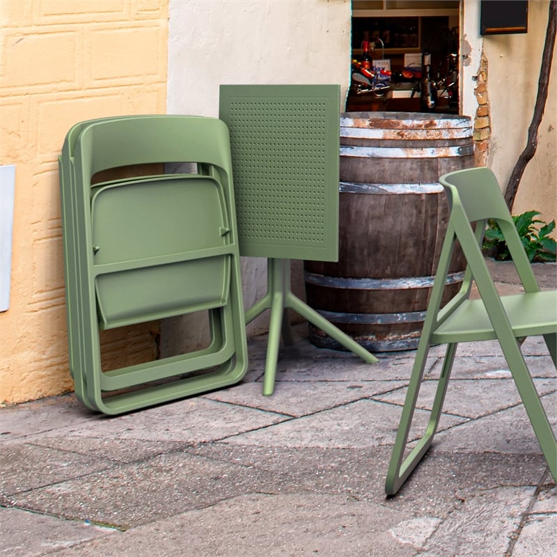 Compamia Dream Folding Outdoor Bistro Set w/ 24