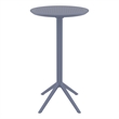 Compamia Sky 24 inch Round Folding Bar Table in Dark Gray finish
