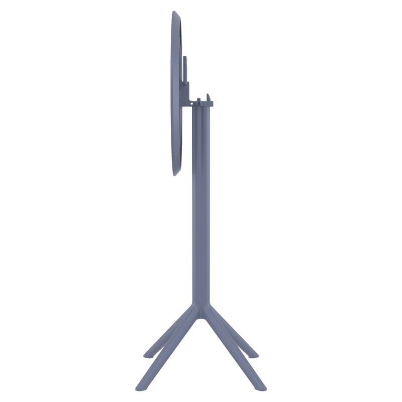 Compamia Sky 24 inch Round Folding Bar Table in Dark Gray finish