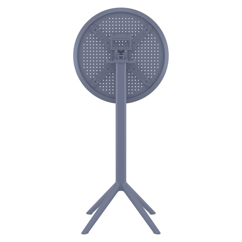 Compamia Sky 24 inch Round Folding Bar Table in Dark Gray finish