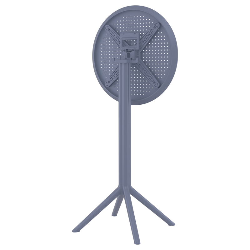 Compamia Sky 24 inch Round Folding Bar Table in Dark Gray finish