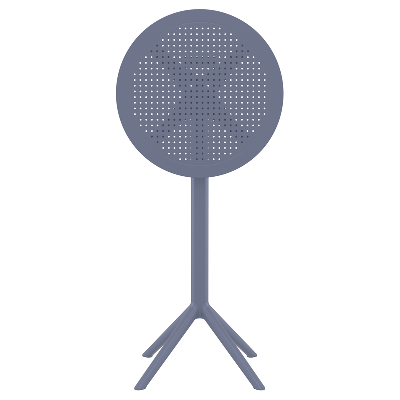 Compamia Sky 24 inch Round Folding Bar Table in Dark Gray finish