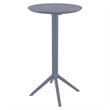 Compamia Sky 24 inch Round Folding Bar Table in Dark Gray finish