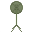 Compamia Sky 24 inch Round Folding Bar Table in Olive Green finish