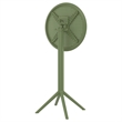 Compamia Sky 24 inch Round Folding Bar Table in Olive Green finish