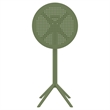 Compamia Sky 24 inch Round Folding Bar Table in Olive Green finish