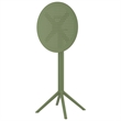 Compamia Sky 24 inch Round Folding Bar Table in Olive Green finish