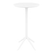Compamia Sky 24 inch Round Folding Bar Table in White finish