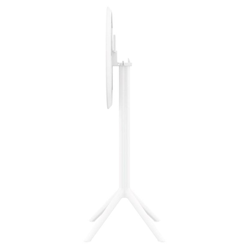 Compamia Sky 24 inch Round Folding Bar Table in White finish