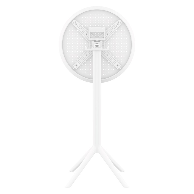 Compamia Sky 24 inch Round Folding Bar Table in White finish