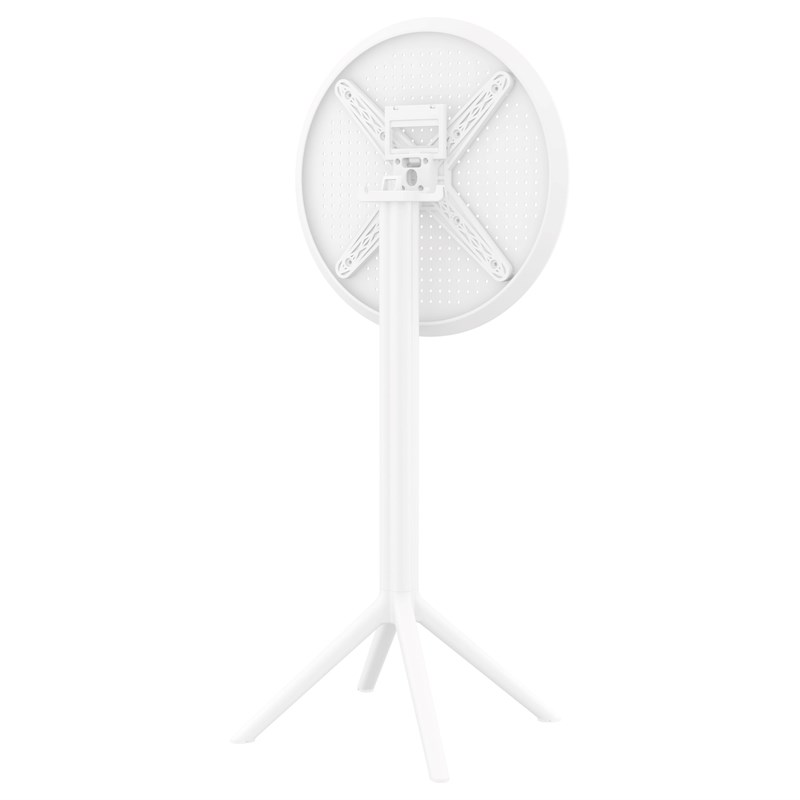 Compamia Sky 24 inch Round Folding Bar Table in White finish