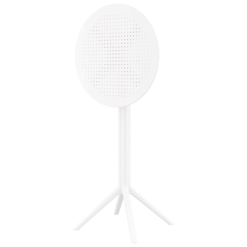 Compamia Sky 24 inch Round Folding Bar Table in White finish