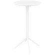 Compamia Sky 24 inch Round Folding Bar Table in White finish