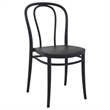 Compamia Victor Patio Dining Set with 4 Chairs Black