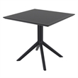 Compamia Victor Patio Dining Set with 4 Chairs Black