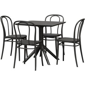 victor patio dining set with 4 chairs