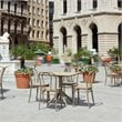 Compamia Victor Patio Dining Set with 4 Chairs in Taupe