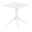 Compamia Victor Patio Dining Set with 4 Chairs in White