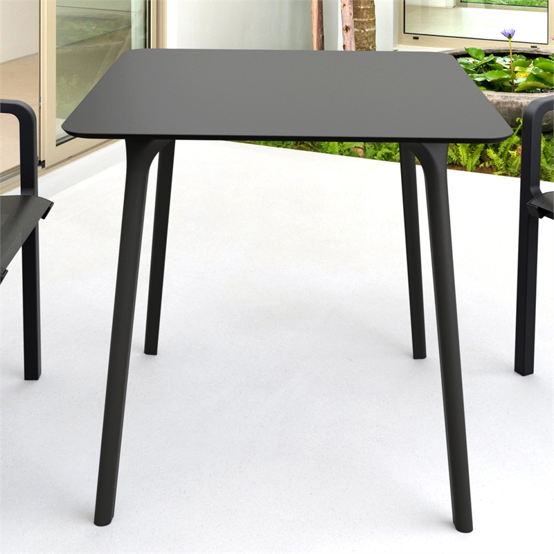Compamia Maya Square Table 31 inch Black