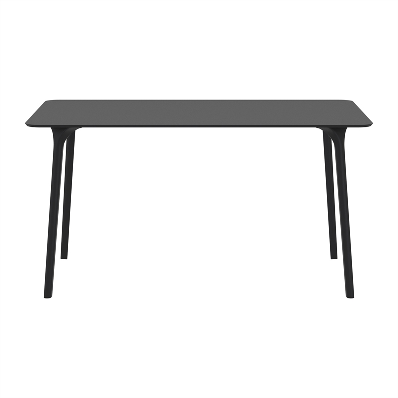 Compamia Maya 55 inch Rectangle Table in Black finish