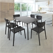 Compamia Maya 55 inch Rectangle Table in Black finish