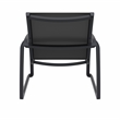 Compamia Pacific Club Arm Chair Black Frame Black Sling